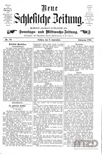 Neue Schlesische Zeitung nr 72, 09.09.1903, s. 1