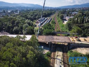 014 - Widok na zbrojenia wiaduktu nad linią kolejową 139 – ujęcie od strony północnej.