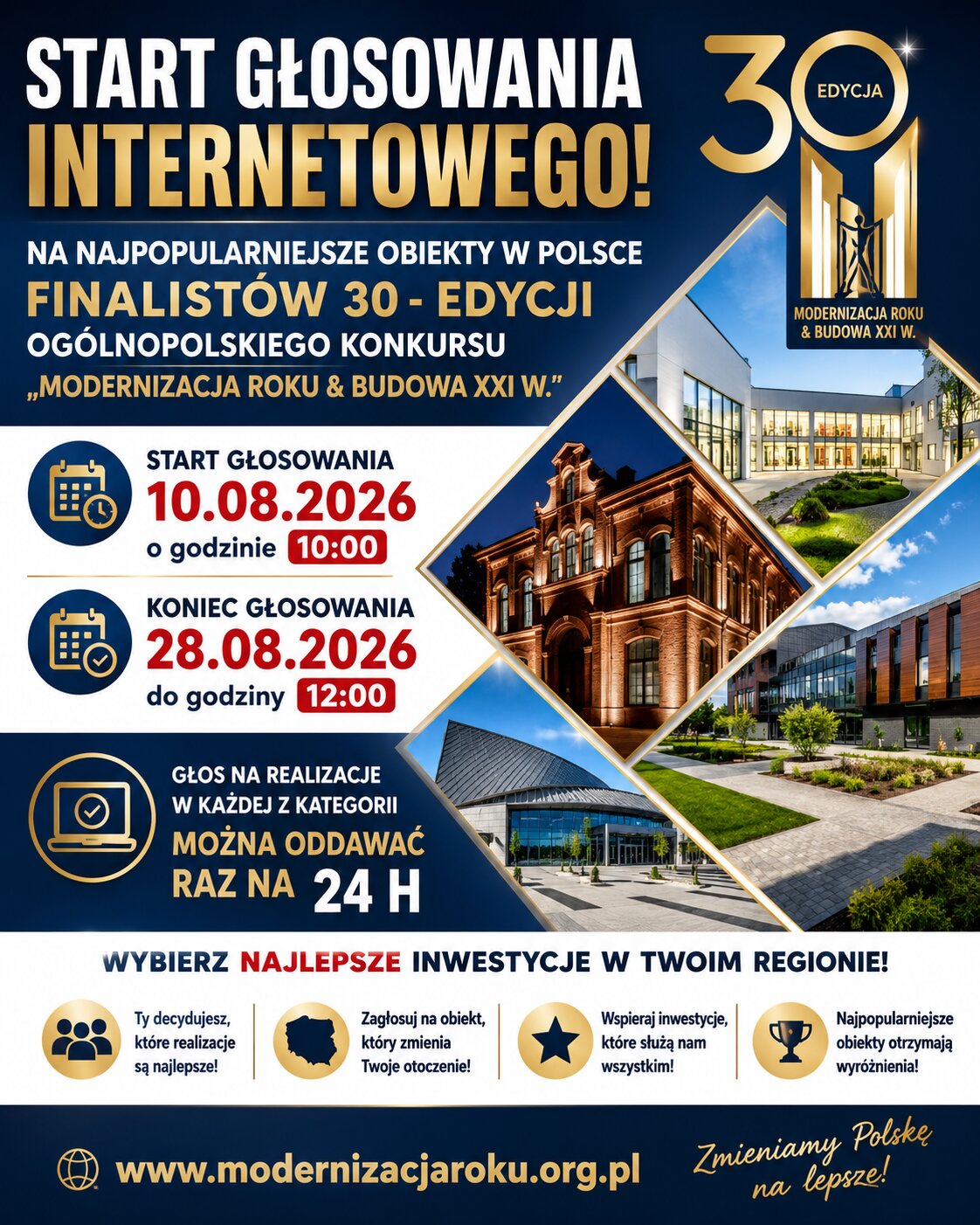Plakat reklamujący głosowanie w plebiscycie