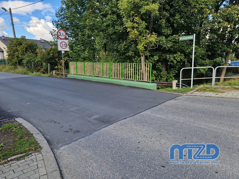 Zakończono remont mostu na potoku „Kamienickim I” w ciągu ul. Jeżynowej